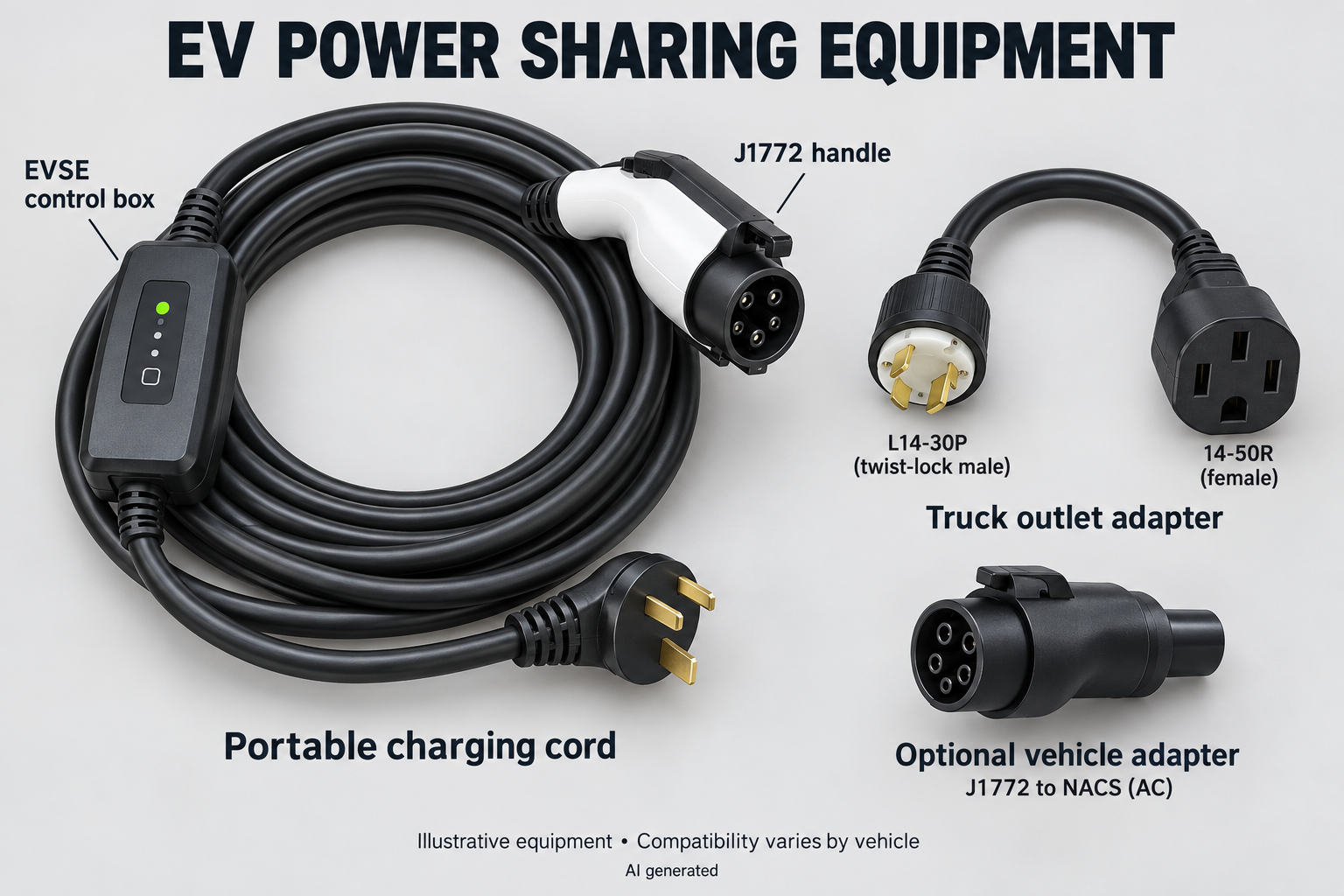 EV Power Sharing Equipment kit