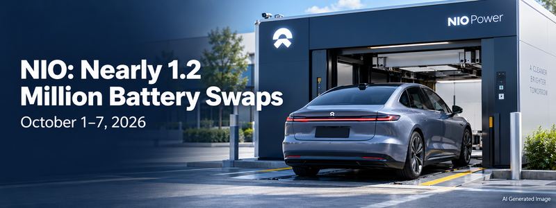 NIO 1.2 Million Battery Swaps