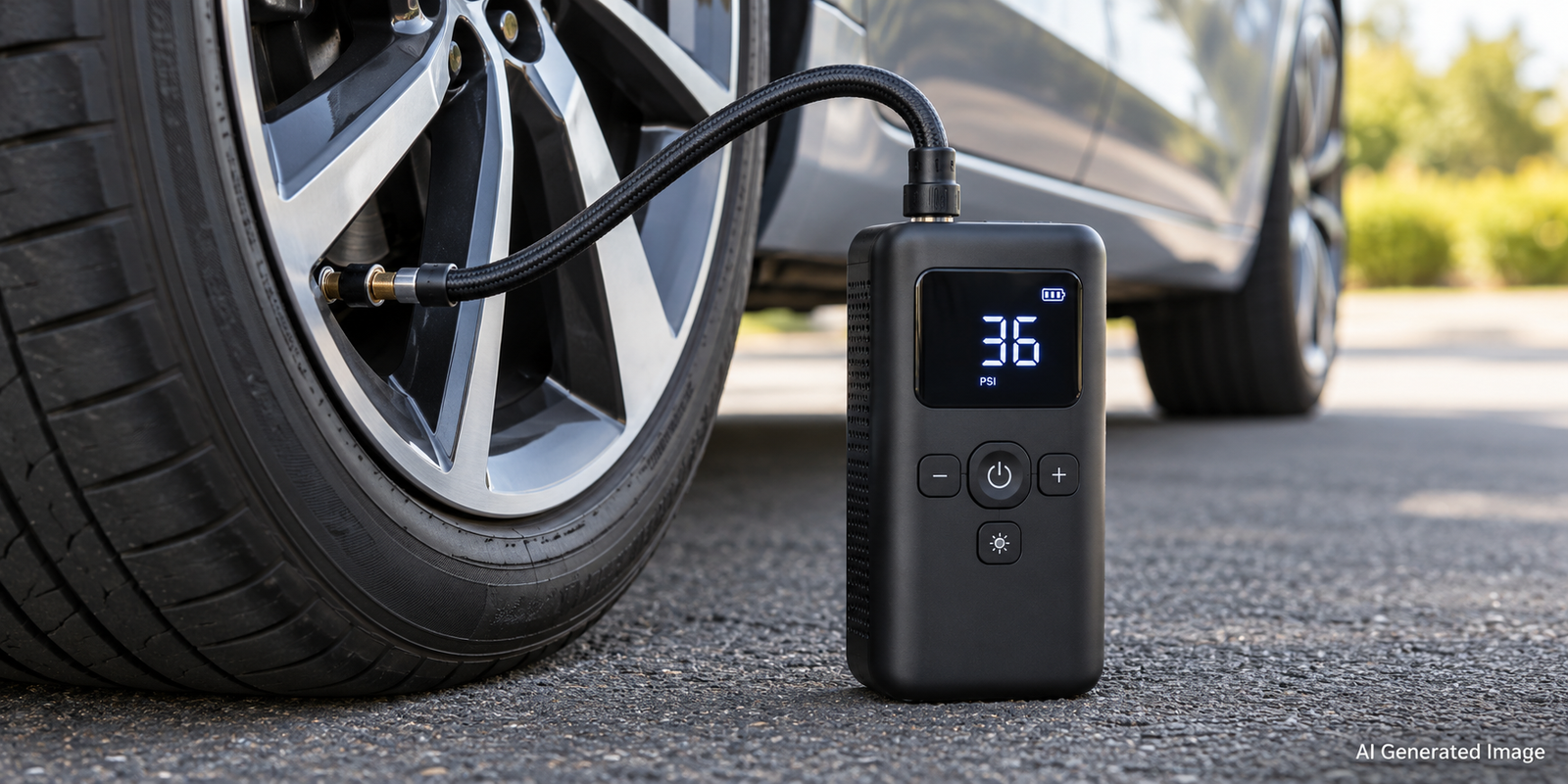 portable tire inflator